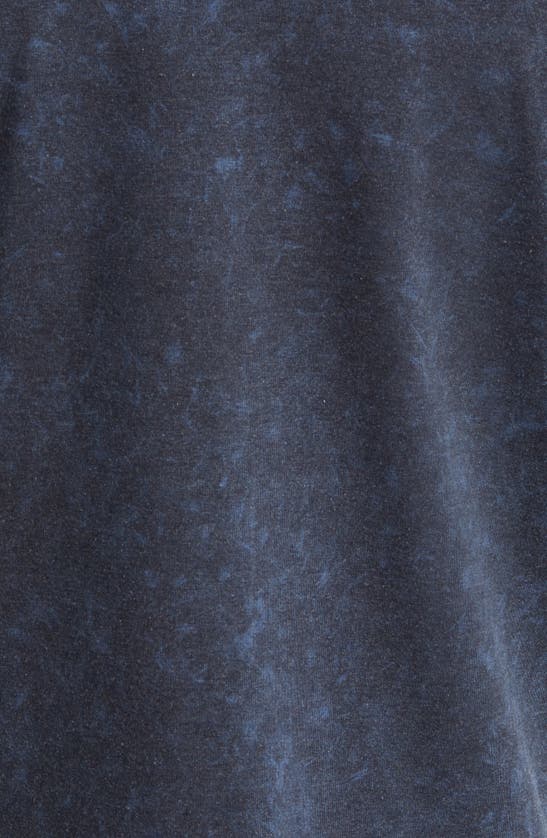 Stone Rose Tipped Acid Wash Performance Jersey Polo In Navy