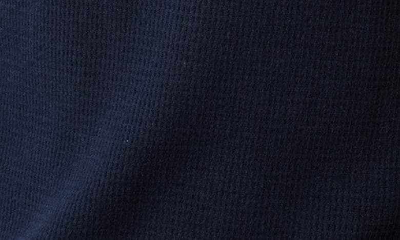 Shop The Normal Brand Waffle Stitch Short Sleeve Sweater In Navy