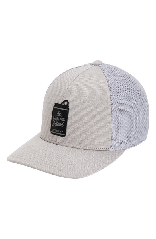 Black Clover Rowdy Trucker Snapback Hat In White