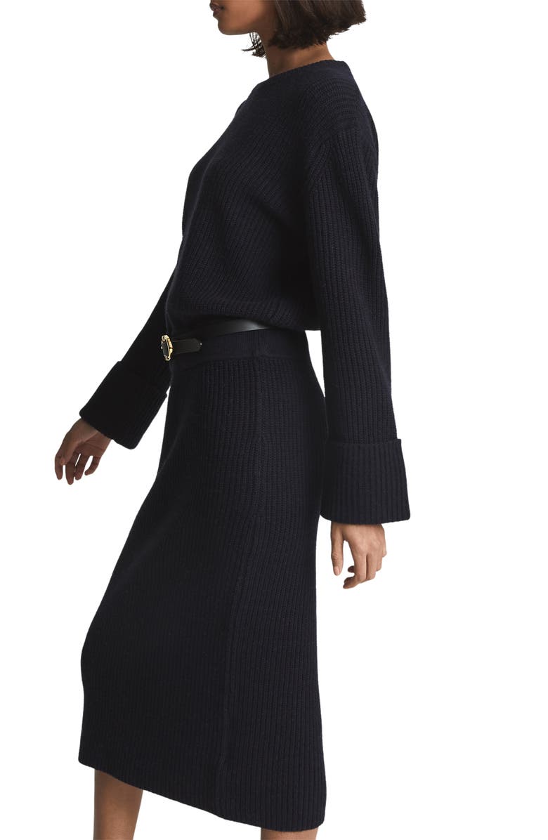 Jodie Long Sleeve Wool & Cashmere Blend Sweater Dress