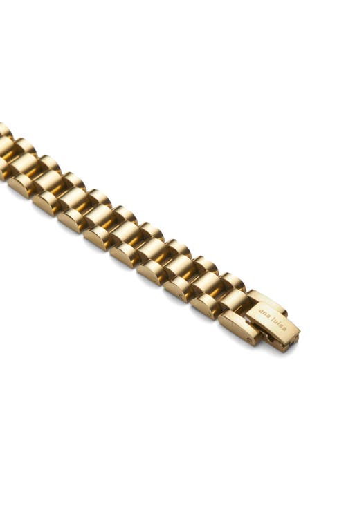 Shop Ana Luisa Watch Strap Bracelet In Gold