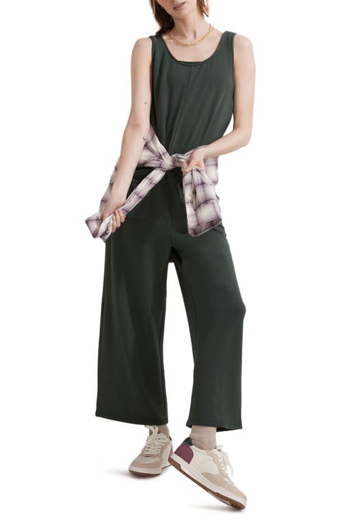Madewell MWL Superbrushed Pull-On Jumpsuit in Dark Palm
