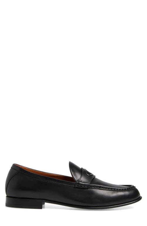 Shop Valentino Garavani Signature Vlogo Loafer In 0no-nero