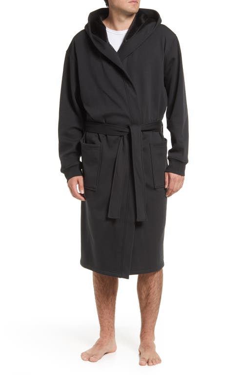 UGG(r) Leeland Stretch Cotton Robe in Black