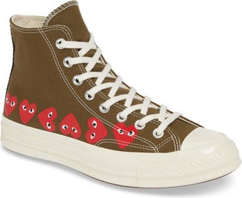 blanding dusin Almindelig Comme des Garçons PLAY x Converse Chuck Taylor® High Top Sneaker (Unisex) |  Nordstrom