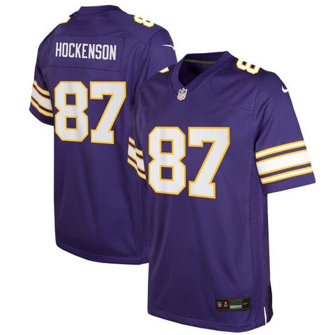 Men's Nike T.j. Hockenson Purple Minnesota Vikings Game Player Jersey Size: Small