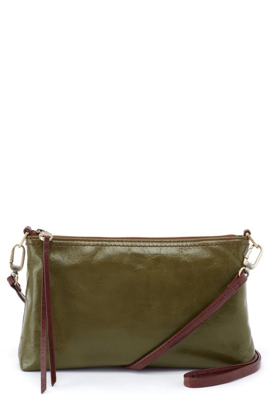 Hobo Darcy Convertible Leather Crossbody Bag In Moss
