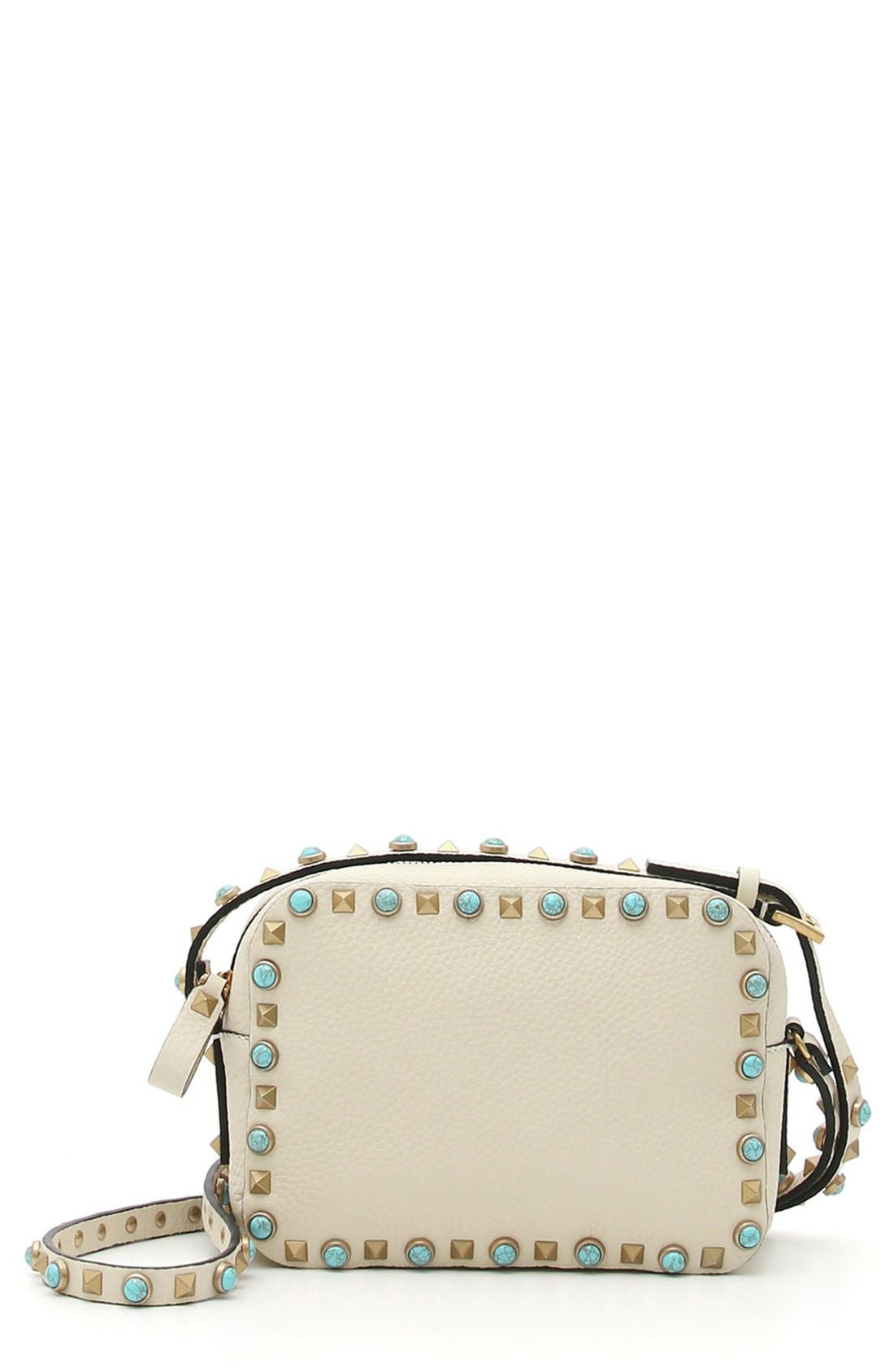 Valentino 'Rockstud Alce' Camera Leather Crossbody Bag Nordstrom