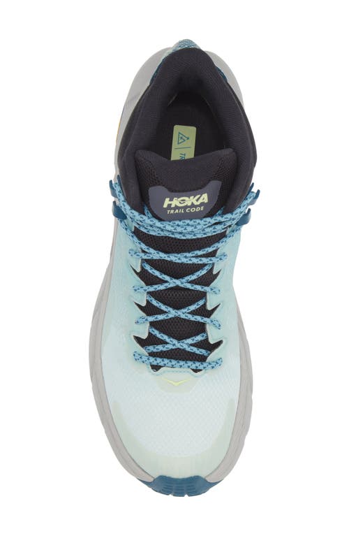 Hoka Trail Code Gtx Womens Casual Lace Up Hiking Shoes In Blue Glass/coastal Shade