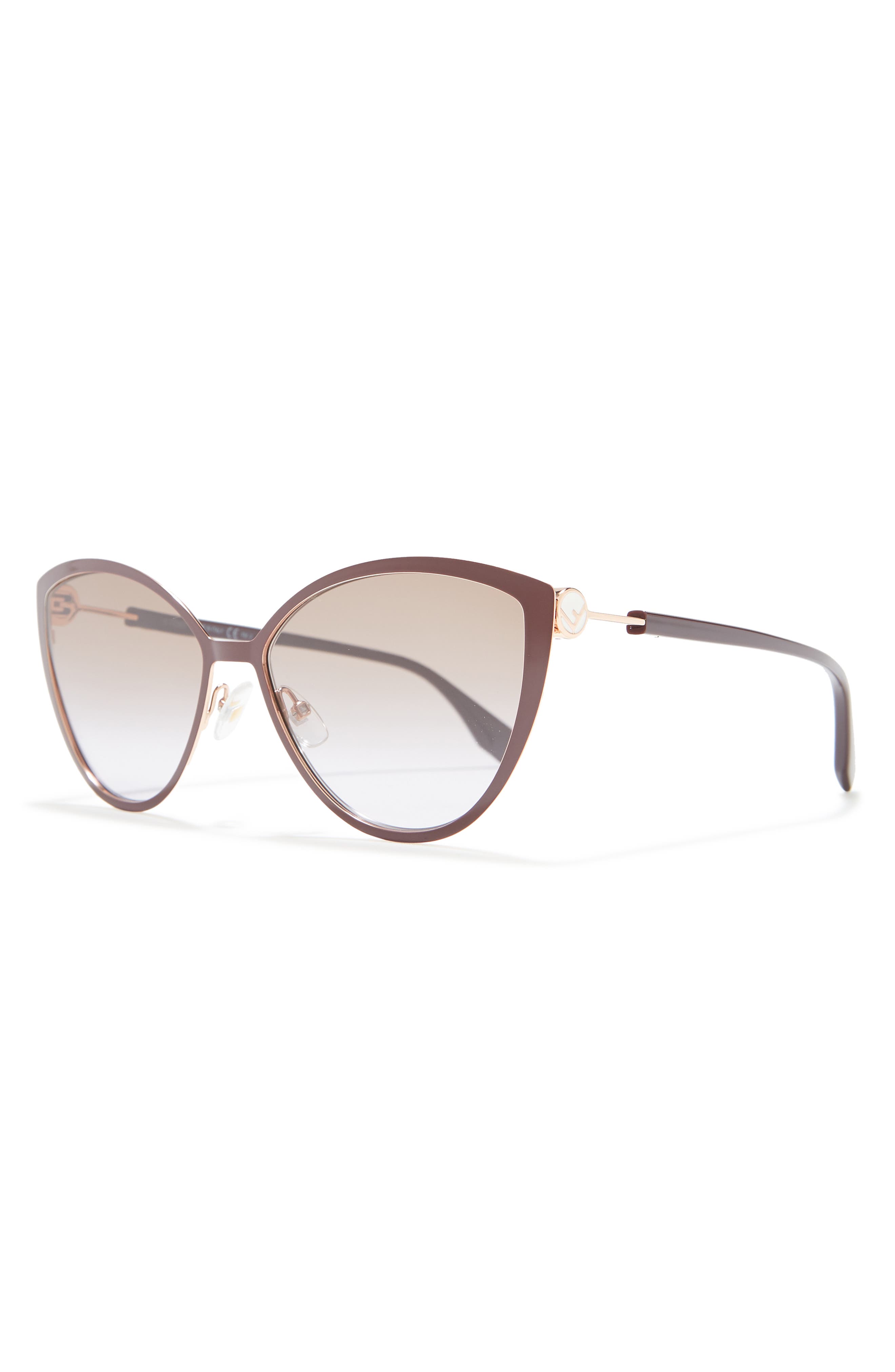 fendi 60mm cat eye sunglasses