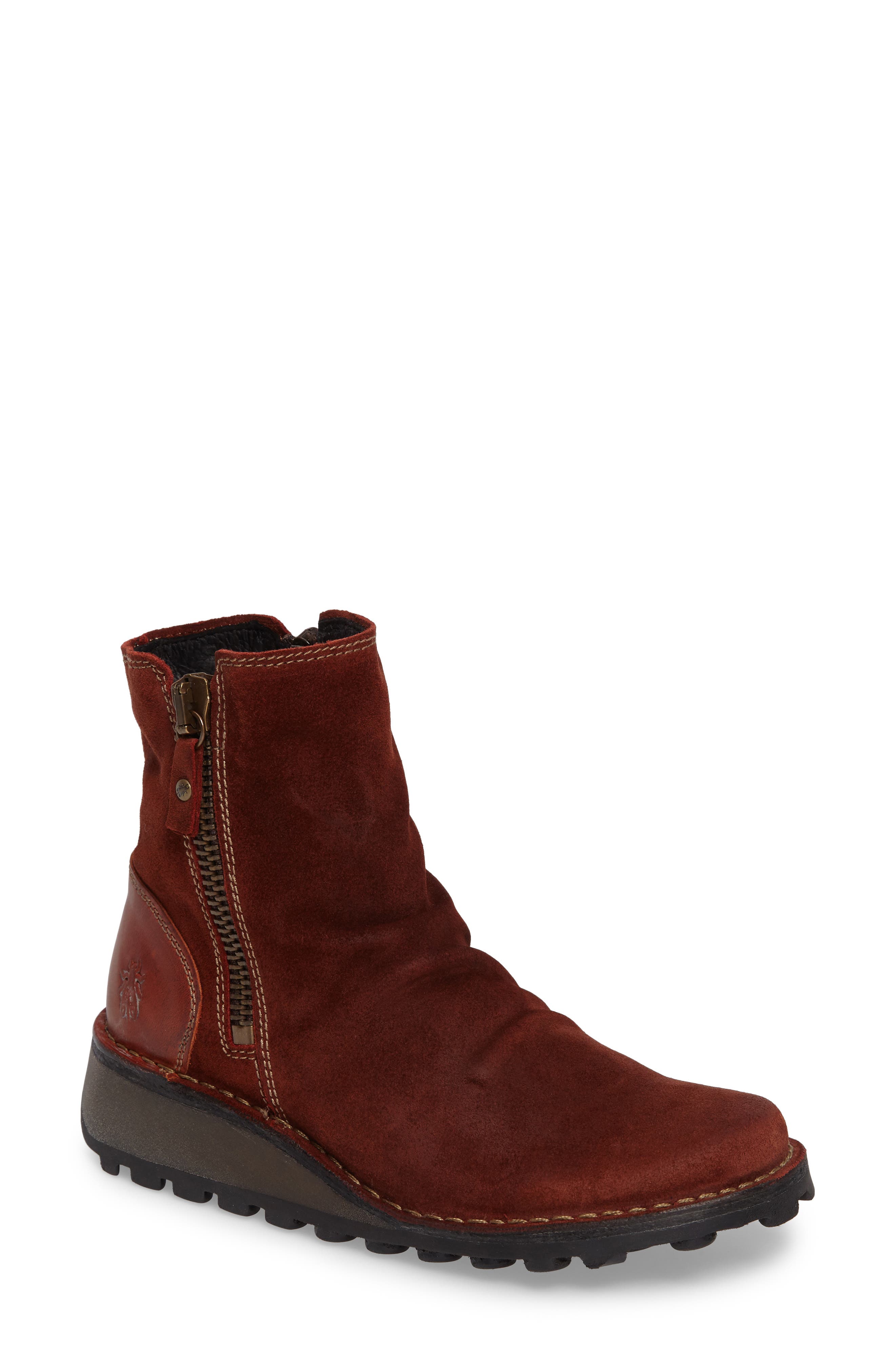Fly London Mong Boot - Red