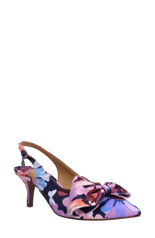 J. Reneé J.renée Devika Slingback Pointed Toe Pump In Purple/blue/white