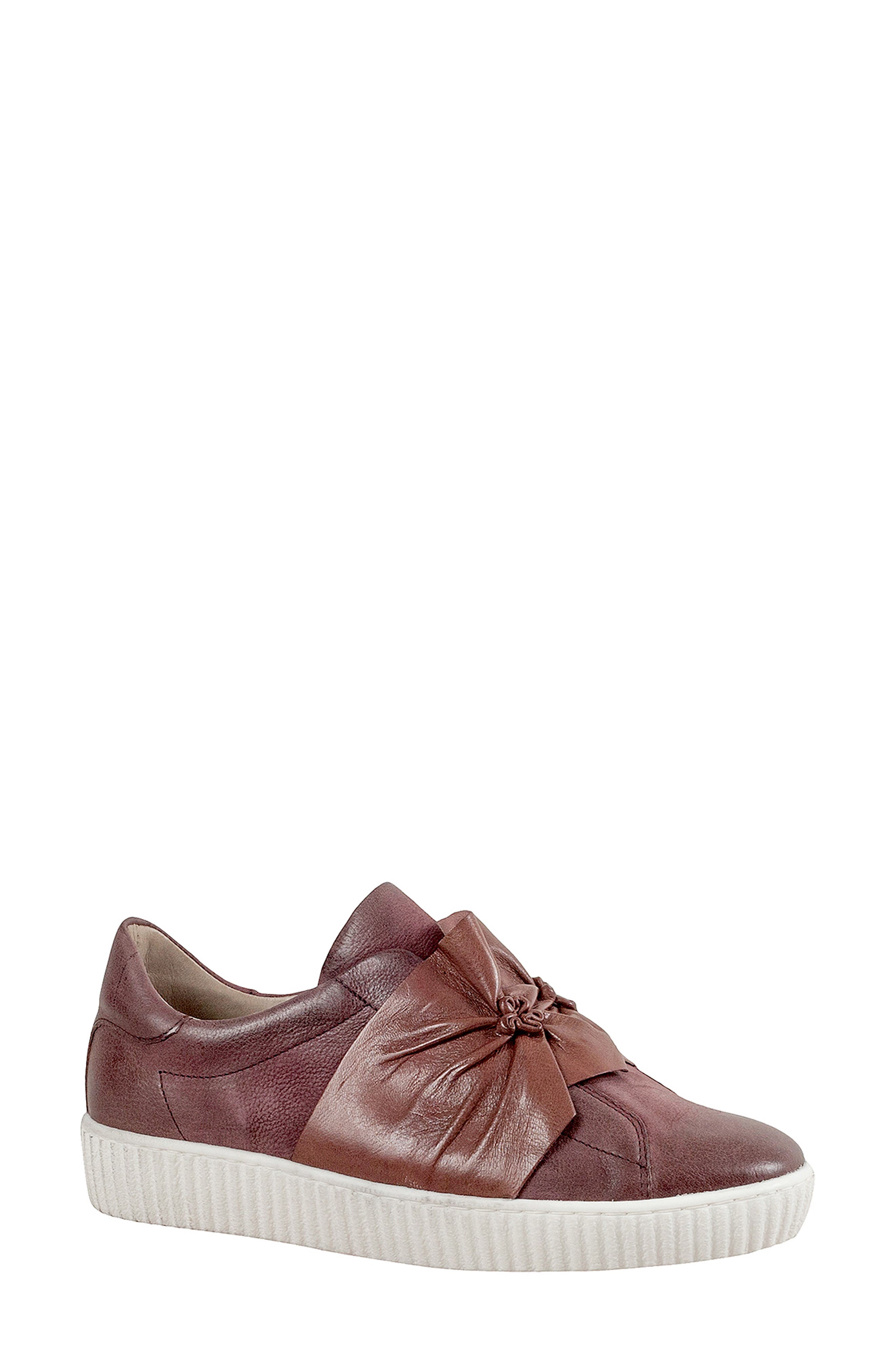 Miz Mooz Orbit Slip-On Sneaker Burgundy