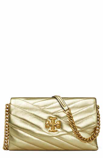 NEW Tory Burch Goldfinch Small Kira Chevron Shoulder Bag + Card Case $646