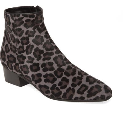 Aquatalia Fuoco Water Resistant Genuine Calf Hair Bootie, Grey