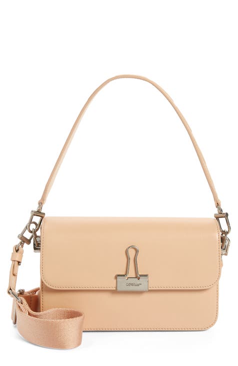 Off-White Clam Leather Shoulder Bag - Neutrals
