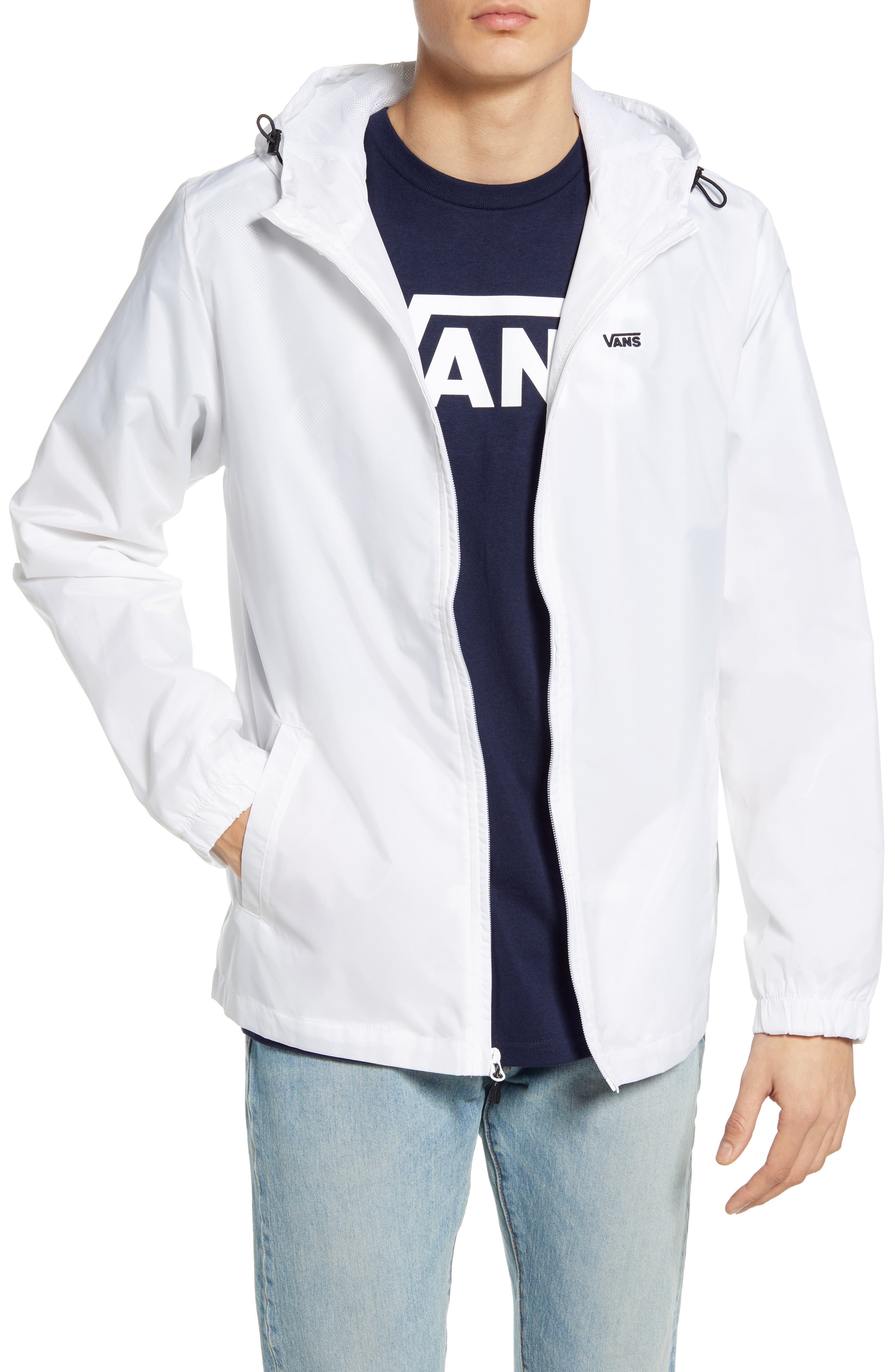 vans windbreaker white