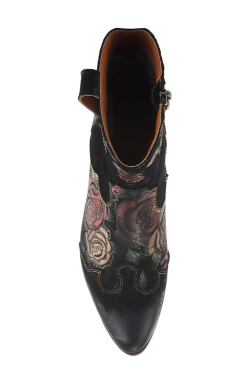 Shop L'artiste By Spring Step Lady Luck Western Bootie In Dark Red Multi