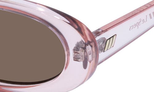 Shop Le Specs Outta Love 51mm Oval Sunglasses In Rosewater