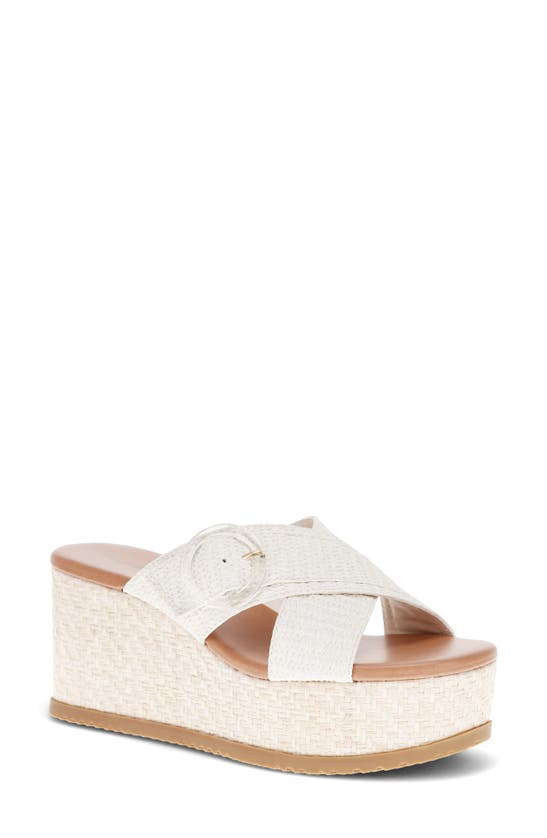Shop Baretraps Sydney Wedge Sandal In Cream