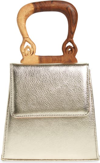 Brother Vellies Nile Metallic Leather Top Handle Bag | Nordstrom
