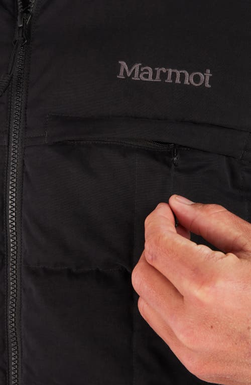 Shop Marmot Burdell Water Resistant 600 Fill Power Down Jacket<br /> In Black