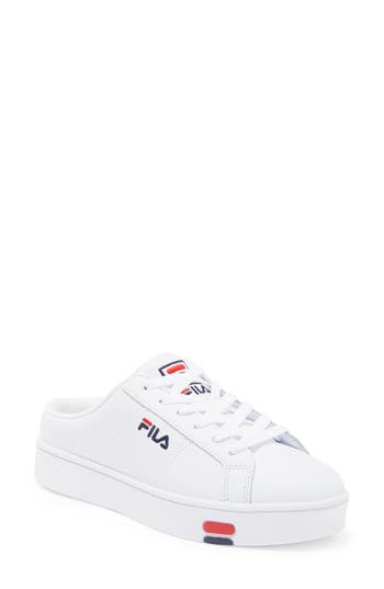 Fila Redmond Mule Sneaker In White/navy/red