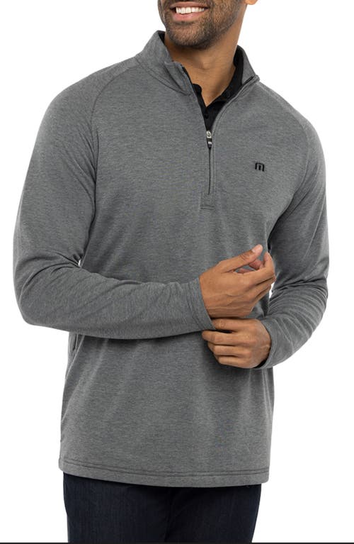 Shop Travismathew Upgraded Half Zip Pullover In Dark Grey