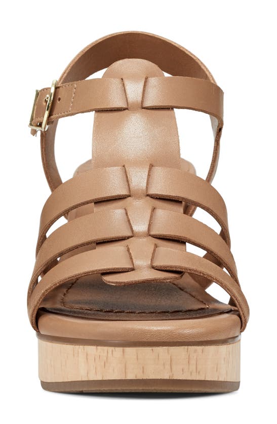 Shop Earth ® Adona Fisherman Platform Slingback Sandal In Medium Natural