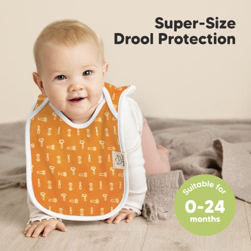 Keababies 8-pack Hallo Drool Bibs In Builders