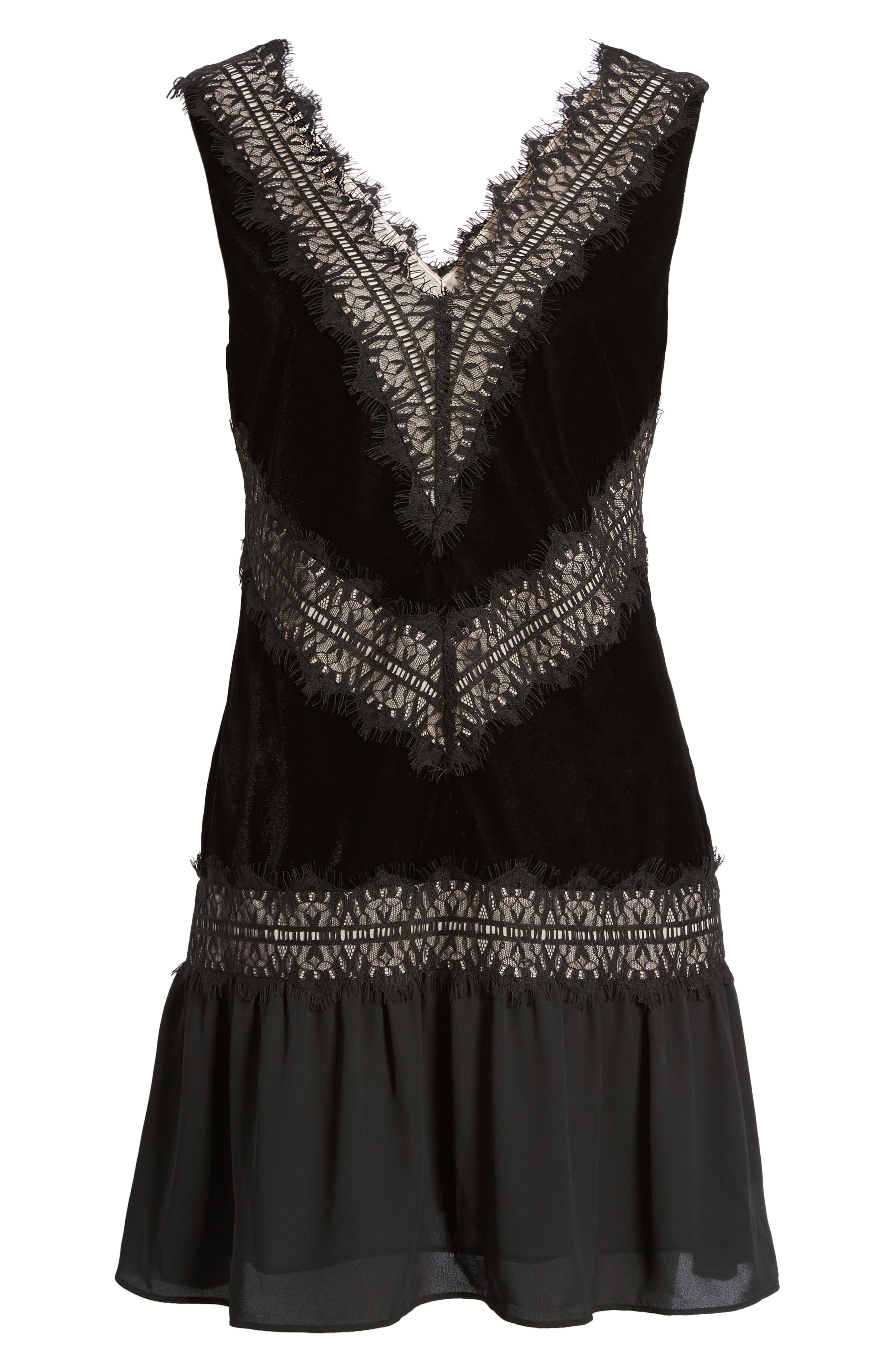 Chelsea28 Velvet & Lace Dress | Nordstrom