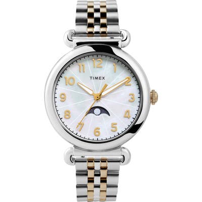 Timex Model 23 Moon Phase Bracelet Watch,