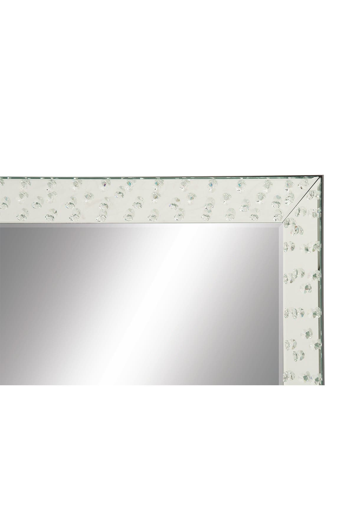 Willow Row Reflective Mirror/clear Glass Modern Glass Framed Wall Mirror