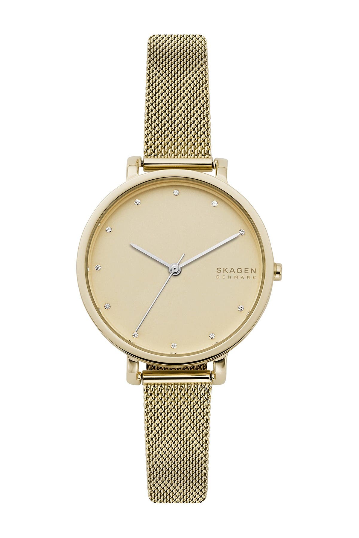 gold mesh bracelet watch