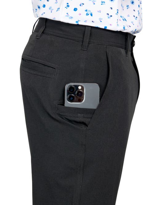 CONSTRUCT CONSTRUCT REGULAR FIT SOLID FLAT FRONT RECYCLED PERFORMANCE GOLF PANTS