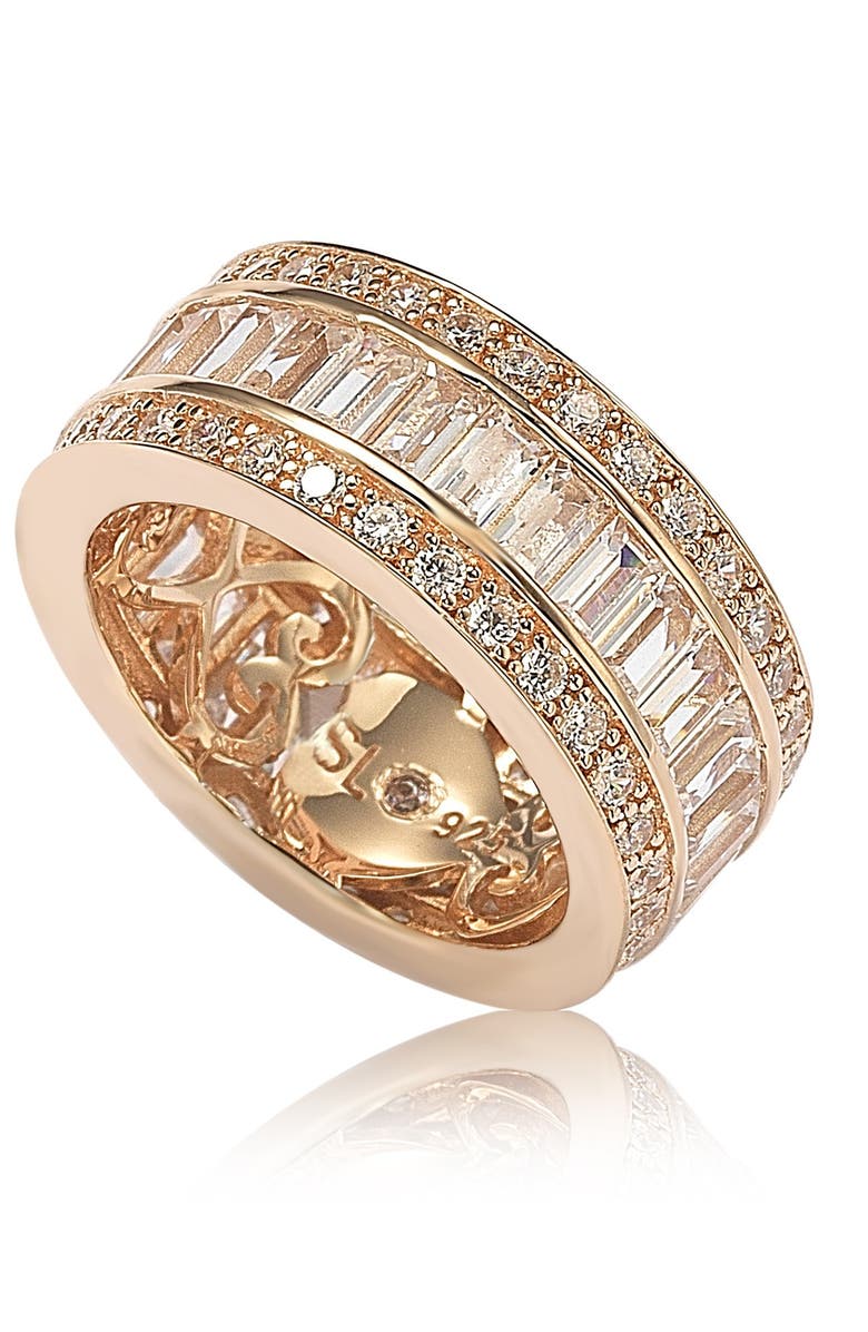 SUZY LEVIAN 14K Rose Gold Plated Sterling Silver Baguette-Cut & Round ...