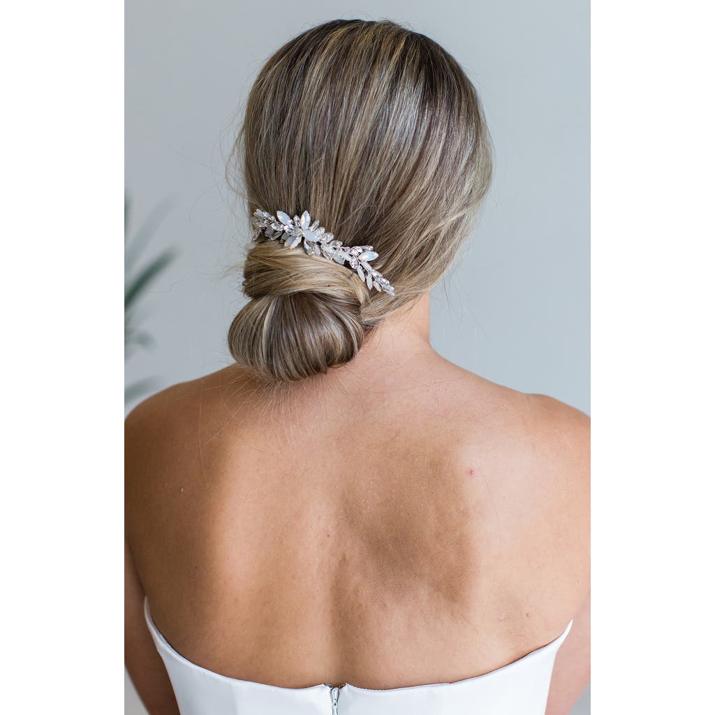 Brides And Hairpins Brides & Hairpins Izett Opal & Crystal Halo Comb In White