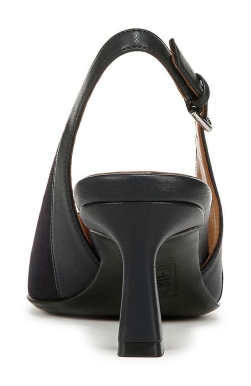 Naturalizer Tansy Slingback Pump In French Navy Faux Leather
