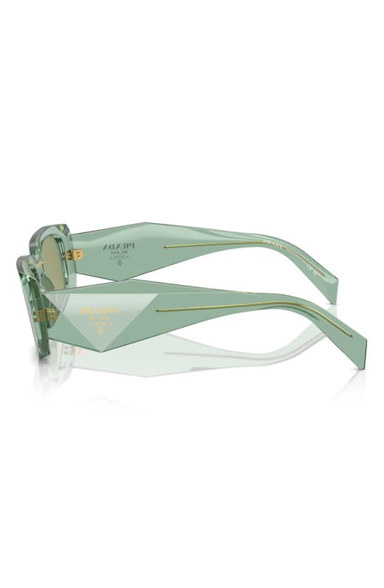 Shop Prada 49mm Small Rectangular Sunglasses In Green