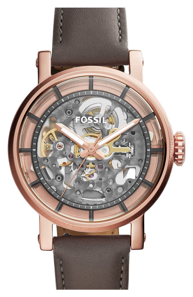 Fossil 'Original Boyfriend' Skeleton Chronograph Watch, 38mm | Nordstrom