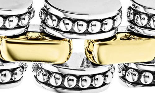 Shop Lagos Link Ring & Bracelet Set In Silver/gold