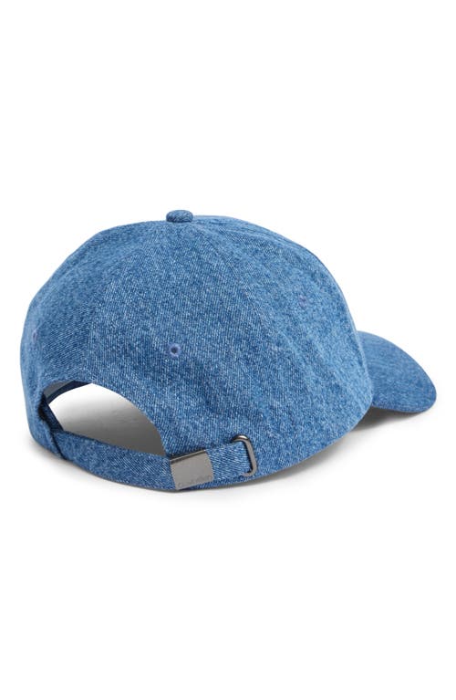 Shop Calvin Klein Ck Denim Baseball Cap<br /> In Creased Indigo