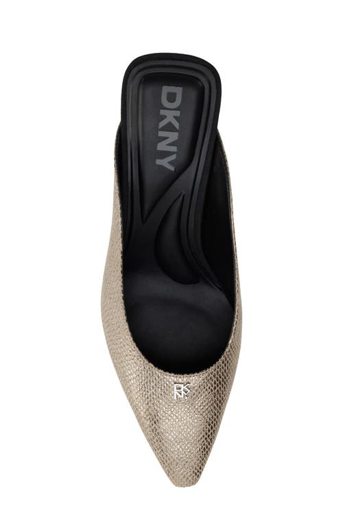 Shop Dkny Netta Mule In Champagne