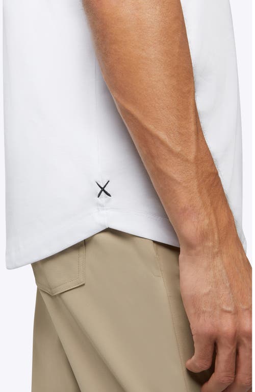 Cuts Trim Fit Cotton Blend Polo In White