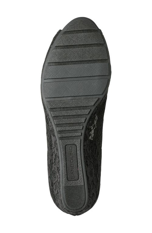 Shop Bandolino Candras Peep Toe Wedge Pump In Black
