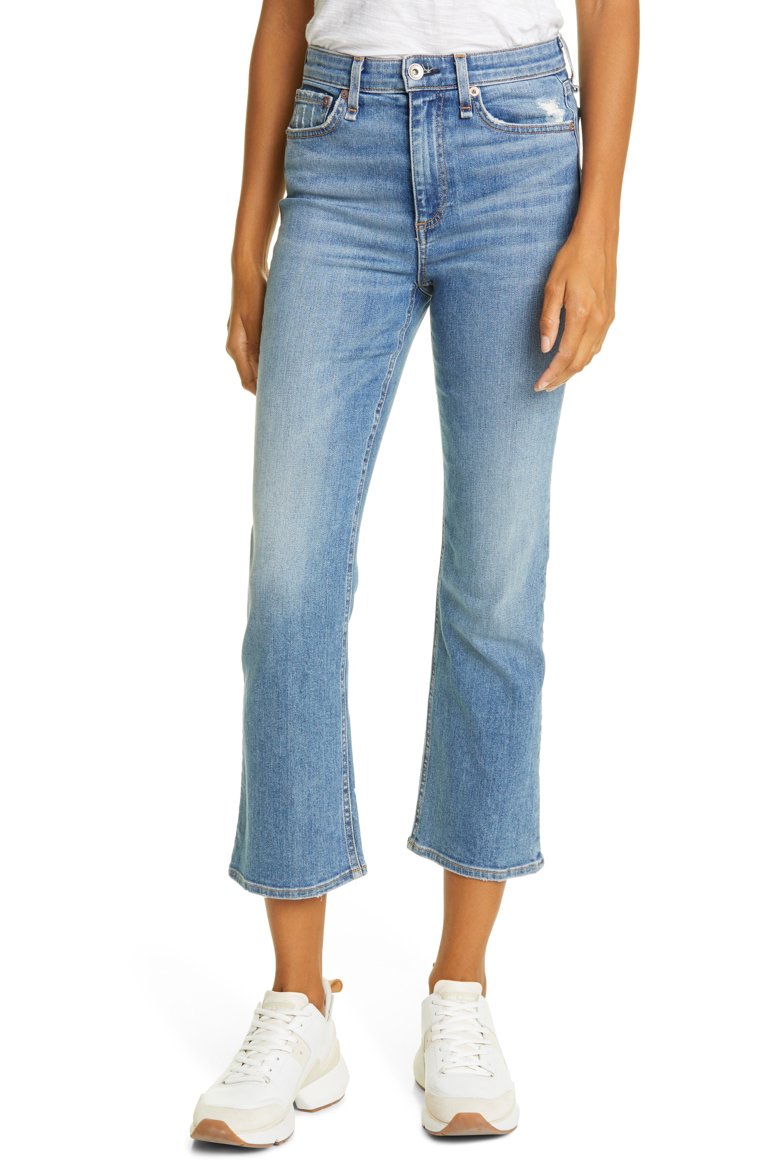 ankle flare jeans