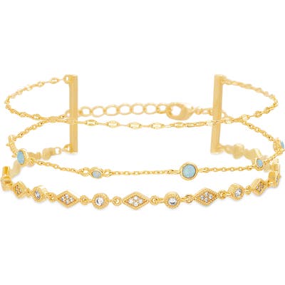 Lesa Michele Triple Strand Cubic Zirconia Bracelet