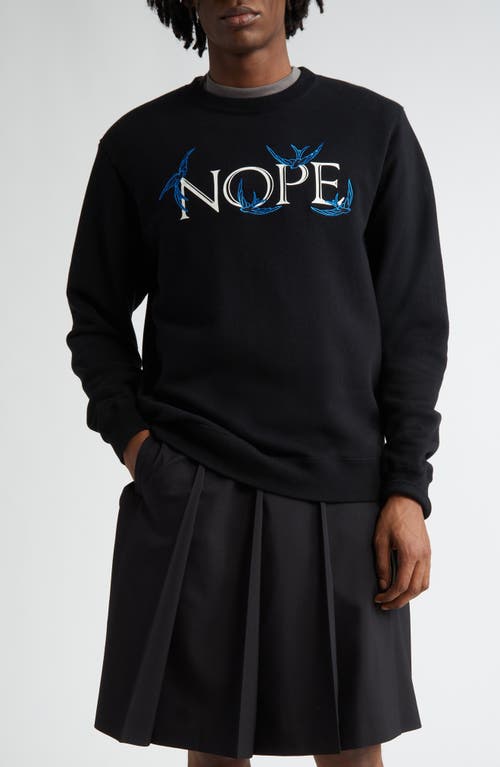 Undercover Nope Graphic Sweatshirt Black at Nordstrom,