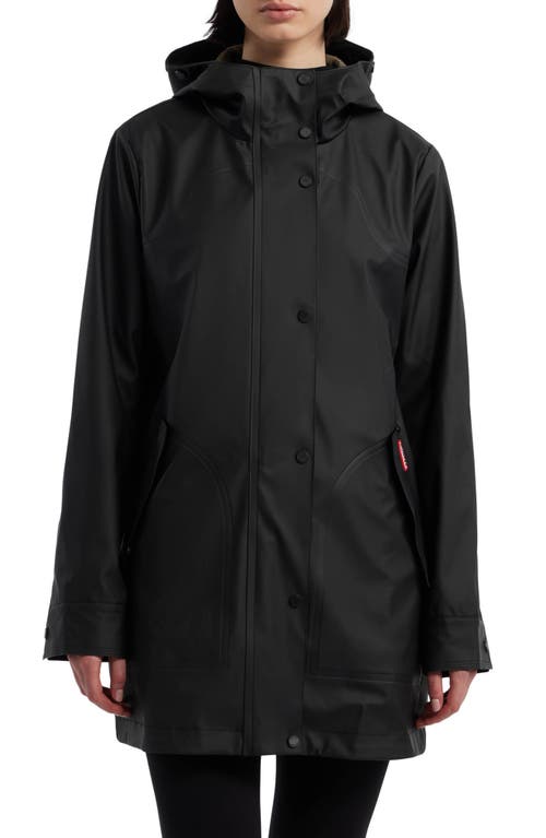 Shop Hunter Rubberized Waterproof Rain Jacket In Black