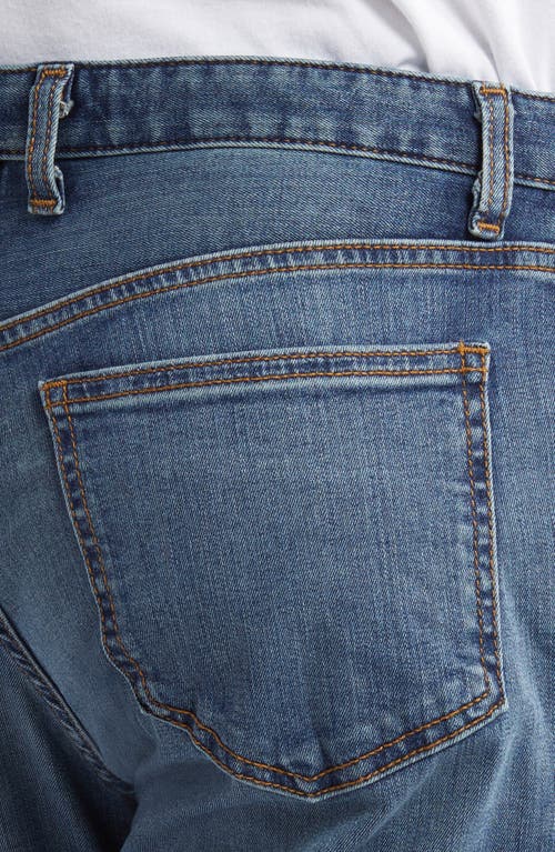 Johnston & Murphy Straight Leg Jeans In Light Wash